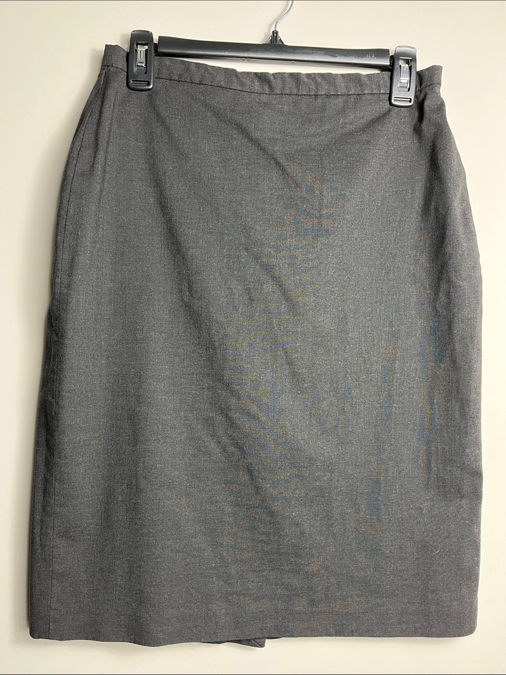The Limited Stretch Classic Women's Charcoal Gray Pencil Skirt 8